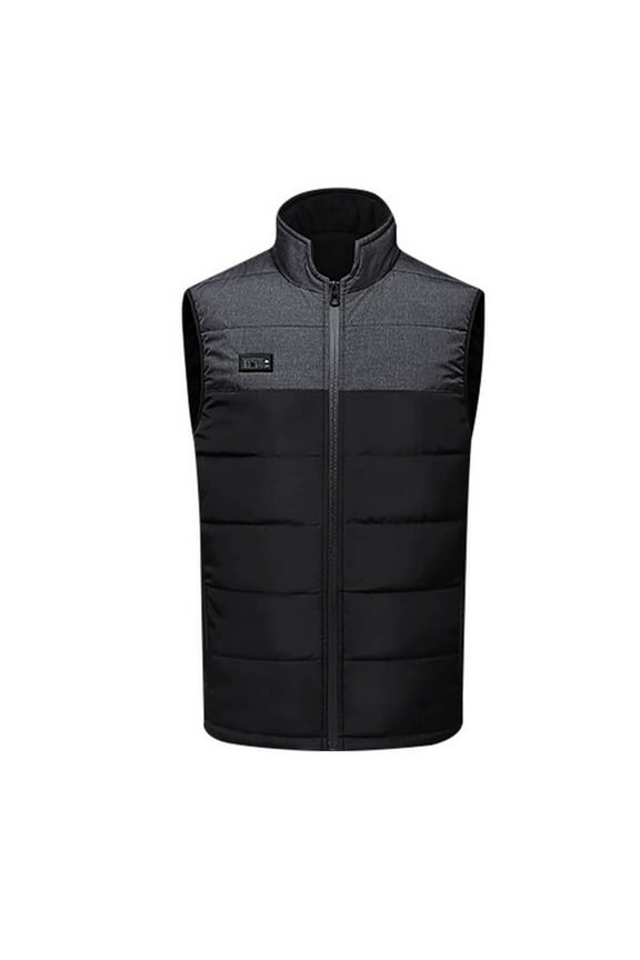 Women and Men Heated Vest Zipper Stand Collar 3 Control 15 Areas Electric Heating Jackets Lightweight Warm Jacket Winter Slim Fit Coat Outdoor Fishing Thermal Vest