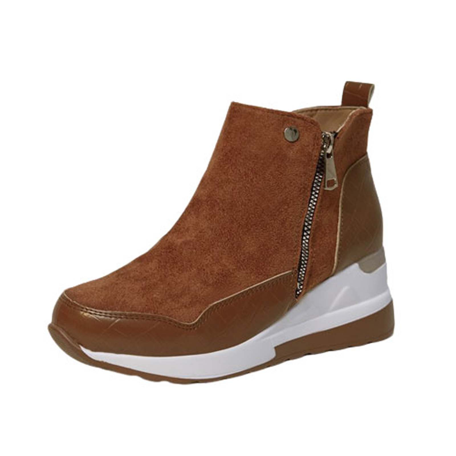 Hvyesh Women Platform Wedge Sneakers Slip On Comfort Shoes Casual ...