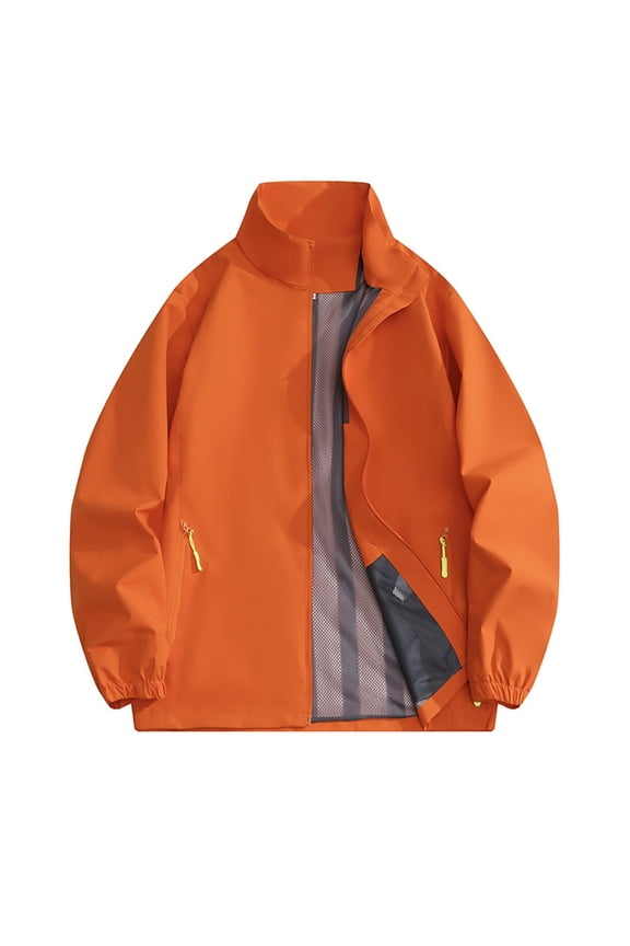 Women Rain Jacket Plus Size Lightweight Waterproof Raincoat Casual Full Zip Long Sleeve Jackets with Hood Cycling Bike Jacket