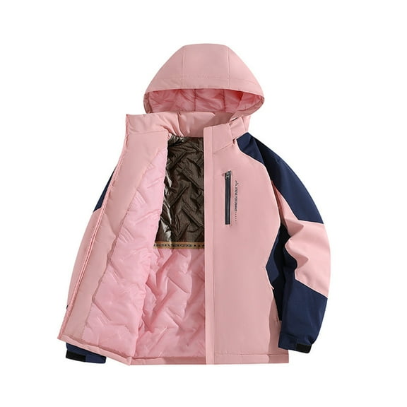 Hvyesh Women's 3-in-1 Winter Coats Snow Ski Jacket Waterproof Windproof Fleece Lined Winter Jacket Parka Pink M