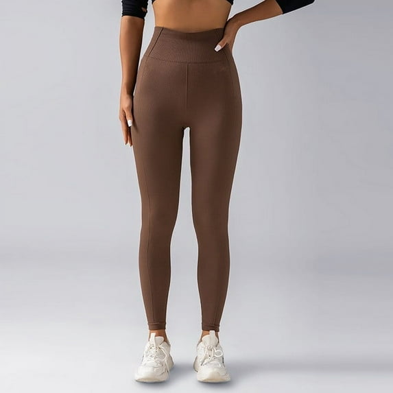 Hvyesh Women's Butt-Lifting High-Rise Yoga Pants Slim Tummy Control Yoga Leggings Smooth Quick Drying Athletic Pants for Women