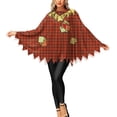 thumbnail image 1 of Hvyesh Women's Cape Shawl Spider Web Cosplay Costume Spiderweb Poncho Cloak, 1 of 5