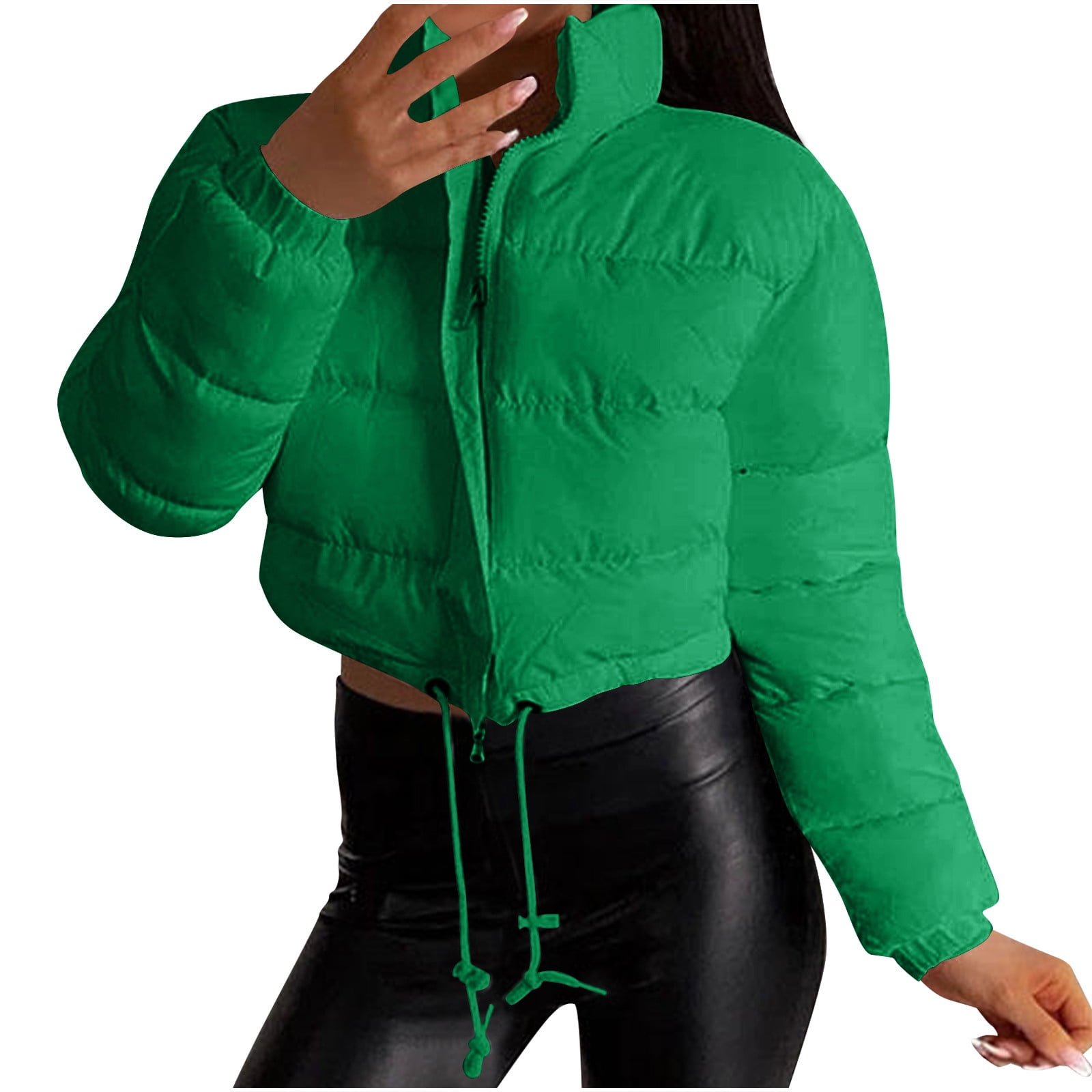 Leather Puffer Jacket For Women Top Picks For Women's Cropped