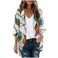 thumbnail image 1 of Hvyesh Women's Floral Cardigan Coverups Bohemian Kimono Cardigan Lightweight Open Front 3/4 Sleeve Cardigan, 1 of 5