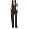 thumbnail image 1 of Hvyesh Women's Halter Cowl Neck Sparkly Jumpsuits Clubwear Sleeveless Elegant Sequins Bodycon Wide Leg Pants Rompers, 1 of 5