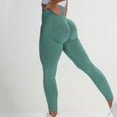 thumbnail image 1 of Hvyesh Women's High Waisted Yoga Leggings,Ladies Seamless Butt Lifting Stretchy Yoga Pants Skinny Tights Tummy Control Non See Through Workout Athletic Running Gym Leggings, 1 of 5