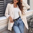 thumbnail image 1 of Hvyesh Women's Lace Blazer Dressy Open Front Button Down Mesh Blazer Elegant Long Sleeve Casual Blazers Jacket, 1 of 9