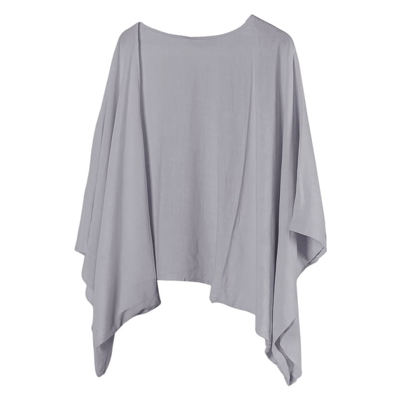 Hvyesh Women's Linen Cardigan 3/4 Sleeve Open Front Lightweight Kimono Shrugs Casual Loose Cover Ups Beach Vacation Outfits