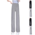 thumbnail image 1 of Hvyesh Women's Maternity Pants Over Belly Soft Lounge Palazzo Pants Stretch Wide Leg Pregnancy Trousers with Pockets, 1 of 4