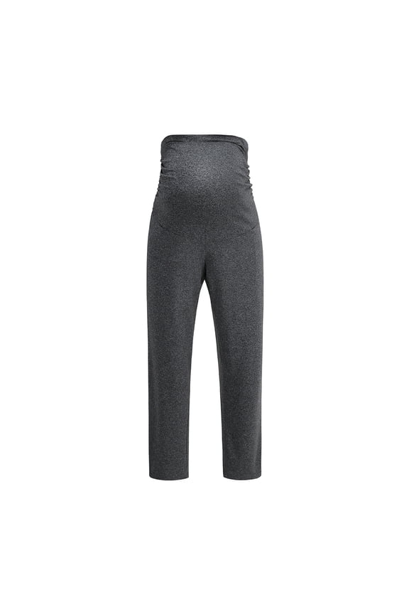 Women's Maternity Straight Leg Pants Over Belly Pregnancy Lounge Pants Stretchy Bell Bootcut Denim Pregnancy Pants