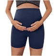 thumbnail image 1 of Hvyesh Women's Maternity Yoga Shorts Over The Belly Bump Leggings Summer Workout Running Active Short Pants with Pockets, 1 of 5