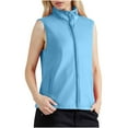 thumbnail image 1 of Hvyesh Women's Men's Lightweight Running Vest Outerwear Full Zip Sleeveless Jacket for Golf Hiking Travel, 1 of 9