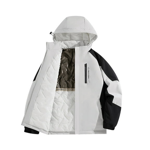 Hvyesh Women's Men's Winter Coats Sherpa Lined Hooded Ski Jacket Warm Fleece Waterproof Snowboard Jacket Windproof Windbreaker