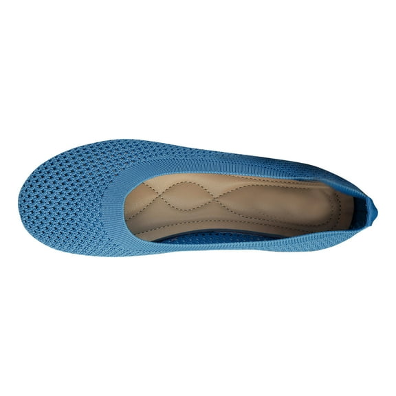 Hvyesh Women's Mesh Flats Shoes Breathable Slip on Ballet Flat Nurse Lightweight Memory Foam Casual Shoes Flats Comfortable Walking Shoes