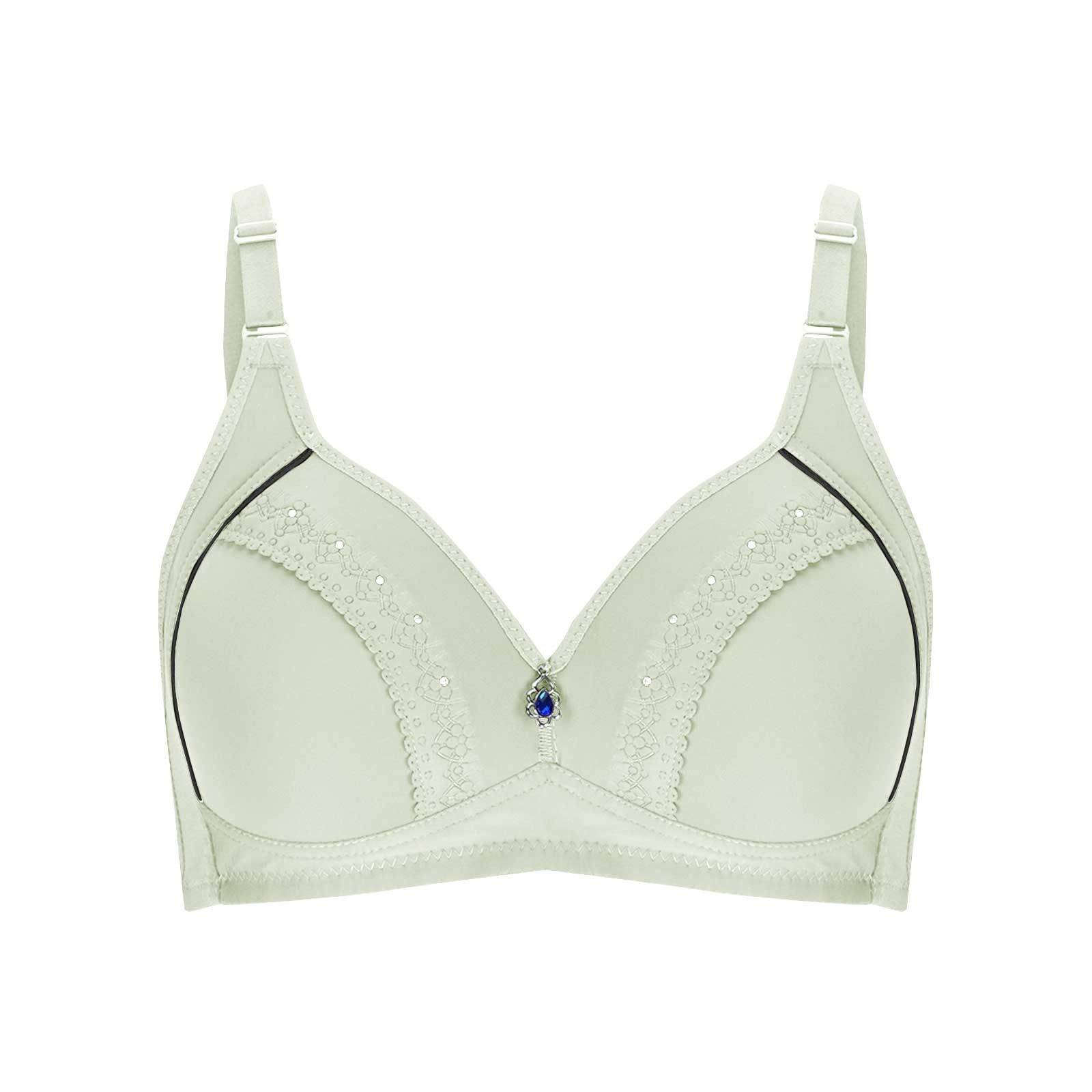 Hvyesh Women's Plus Size Bras Full Coverage Wireless Minimizer Bra