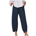 thumbnail image 1 of Hvyesh Women's Plus Size Capri Sweatpants Joggers Summer Casual Sports Cropped Lounge Pants High Waisted Athletic with Pockets, 1 of 9