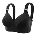 thumbnail image 1 of Hvyesh Womens Plus Size Full Coverage Wireless Bra Comfort Support Lift Up Deep Cup Underwire Convertible Straps No Side Effects Underarm Brassiere, 1 of 6
