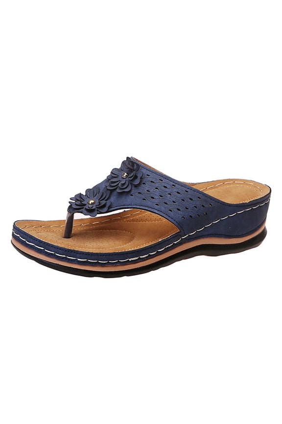 Women's Sandals Comfortable Flip Flops for Women with Arch Support Summer Casual Wedge Sandals Shoes Casual Sandalias Para Mujer