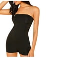 thumbnail image 1 of Hvyesh Women's Strapless Tube Bodycon Romper Shorts Summer One Piece Jumpsuit Trendy Off Shoulder BodySuits, 1 of 4