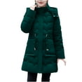 thumbnail image 1 of Hvyesh Women's Warm Winter Puffer Coat Thicken Zip UP Jacket Cozy Baggy Mid-Long Quilted Hood Snow Parka 2024 Thermal Padded Coats, 1 of 4