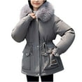 thumbnail image 1 of Hvyesh Women's Winter Puffer Jackets Warm Thicken Parka Jackets Sherpa Lined Windproof Faux Fur Hood Parka Coat Jacket, 1 of 5