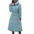thumbnail image 1 of Hvyesh Women's Winter Thicken Puffer Coat Warm Long Jacket Cozy Long Sleeve Hood Medium Length Thermal Jacket, 1 of 3