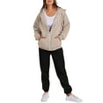 thumbnail image 1 of Hvyesh Womens 2 Piece Outfits Sweatsuits Oversized Zip Up Sweatshirt Jogger Sweatpants Tracksuit Sweat Lounge Matching Set, 1 of 8