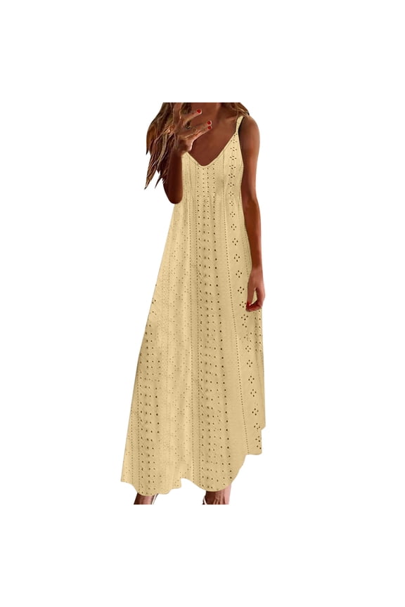 Womens 2025 Summer Boho Spaghetti Strap Long Dress Sexy V Neck Floral Print Sundress Ruffle A Line Beach Long Maxi Dress
