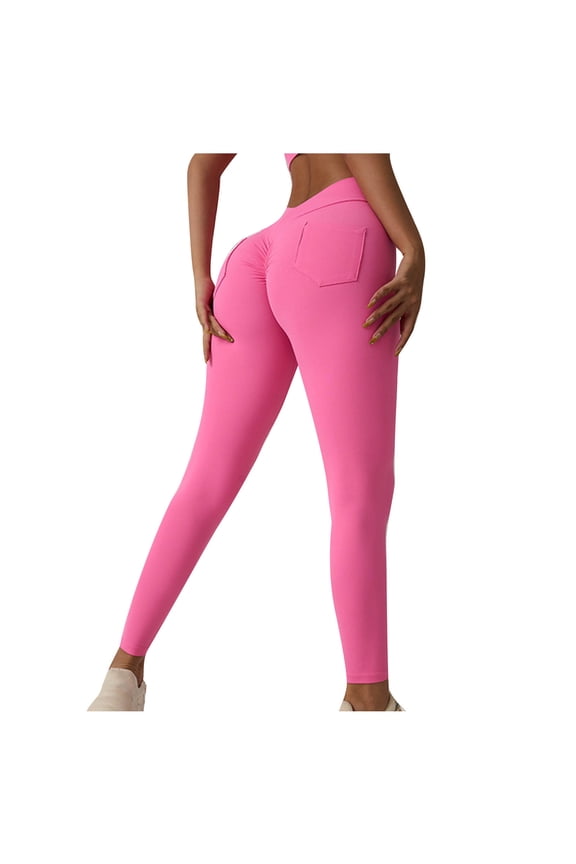 Womens Butt Lifting Workout Leggings Slim Fit High Waisted Yoga Pants Butt Lift Gym Seamless Tights Legging