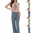 thumbnail image 1 of Hvyesh Womens Cami Pajama Sets 2 Piece Cute Print Pjs Soft Tank Top & Elastic Waist Pants Camisole Lounge Set, 1 of 5