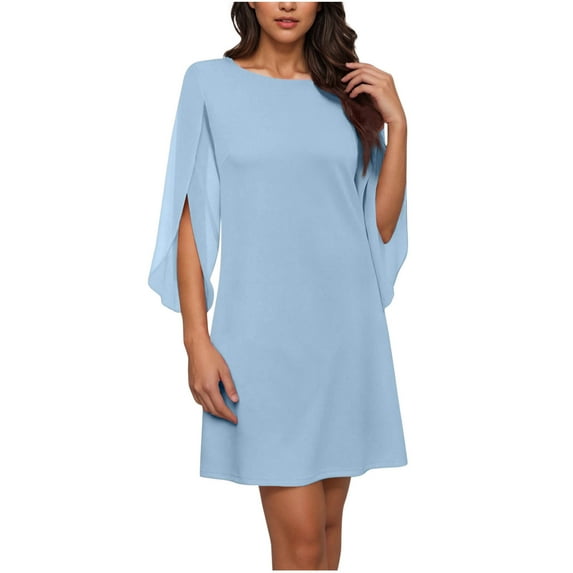 Hvyesh Womens Cocktail Dresses Flutter Sleeve Formal Dresse Wedding Guest Dresses for Women 2025 Trendy