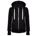 thumbnail image 1 of Hvyesh Womens Full Zip Hoodie Sweatshirts Casual Drawstring Hooded Jacket Soft Long Sleeve Outdoor Coats, 1 of 2