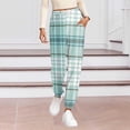 thumbnail image 1 of Hvyesh Womens Jogger Pajamas Pants Comfy Plaid Long Lounge Bottom Drawstring Elastic Waist Sleep Pants with Pockets, 1 of 6