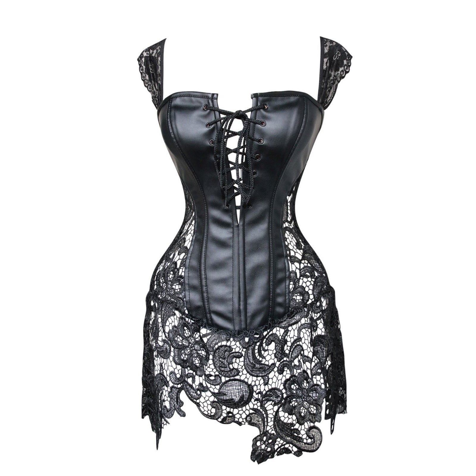 Hvyesh Womens Lace Corset Lingerie Mesh Sheer Bustier Shapewear See Through Lingerie Dress Breathable Bridal Gothic Bodysuit Black - Walmart.com Hvyesh Womens Lace Corset Lingerie Mesh Sheer Bustier Shapewear See Through Lingerie Dress Breathable Bridal Gothic Bodysuit Black - Walmart.com