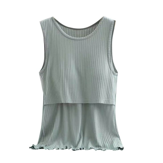 Hvyesh Womens Nursing Tank Tops Sleeveless Breastfeeding Shirt Maternity Vest Pregnancy Clothes
