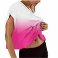 thumbnail image 1 of Hvyesh Womens Open Back Workout Tops Backless Tie Dye Athletic Shirt Running Crop Top Gym Yoga T-Shirt, 1 of 5