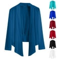 thumbnail image 1 of Hvyesh Womens Plus Size Cardigan 50+ Sun Protection Bolero Shrug Lightweight Open Front Draped Ruffles Cardigans, 1 of 10