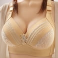 thumbnail image 1 of Hvyesh Womens Plus Size Full Coverage Wireless Bra Comfort Support Lift Up Deep Cup Underwire Convertible Straps No Side Effects Underarm Brassiere, 1 of 6