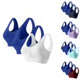 thumbnail image 1 of Hvyesh Womens Plus Size Sports Bras Full Coverage Lifting Tank Bras Seamless Wireless Yoga Bra 3pc, 1 of 3