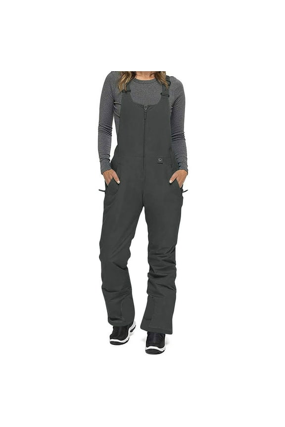 Womens Ski Snow Bibs Pants Insulated Water Resistant Overalls Snowboarding Winter Waterproof Pants Women