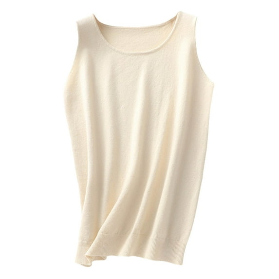 Hvyesh Womens Tank Tops Loose Fit Scoop Neck Sleeveless Tops Casual Flowy Vest Shirt 2025 Summer Cloths