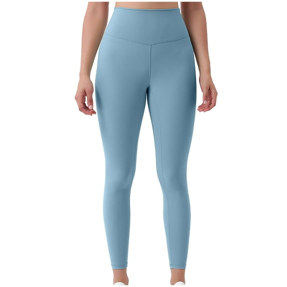 Hvyesh Workout Leggings for Women Buttery Soft Gym Yoga Pants High Waisted Yoga Pants Lightweight Butt Lifting Stretchy Yoga Tights Tummy Control