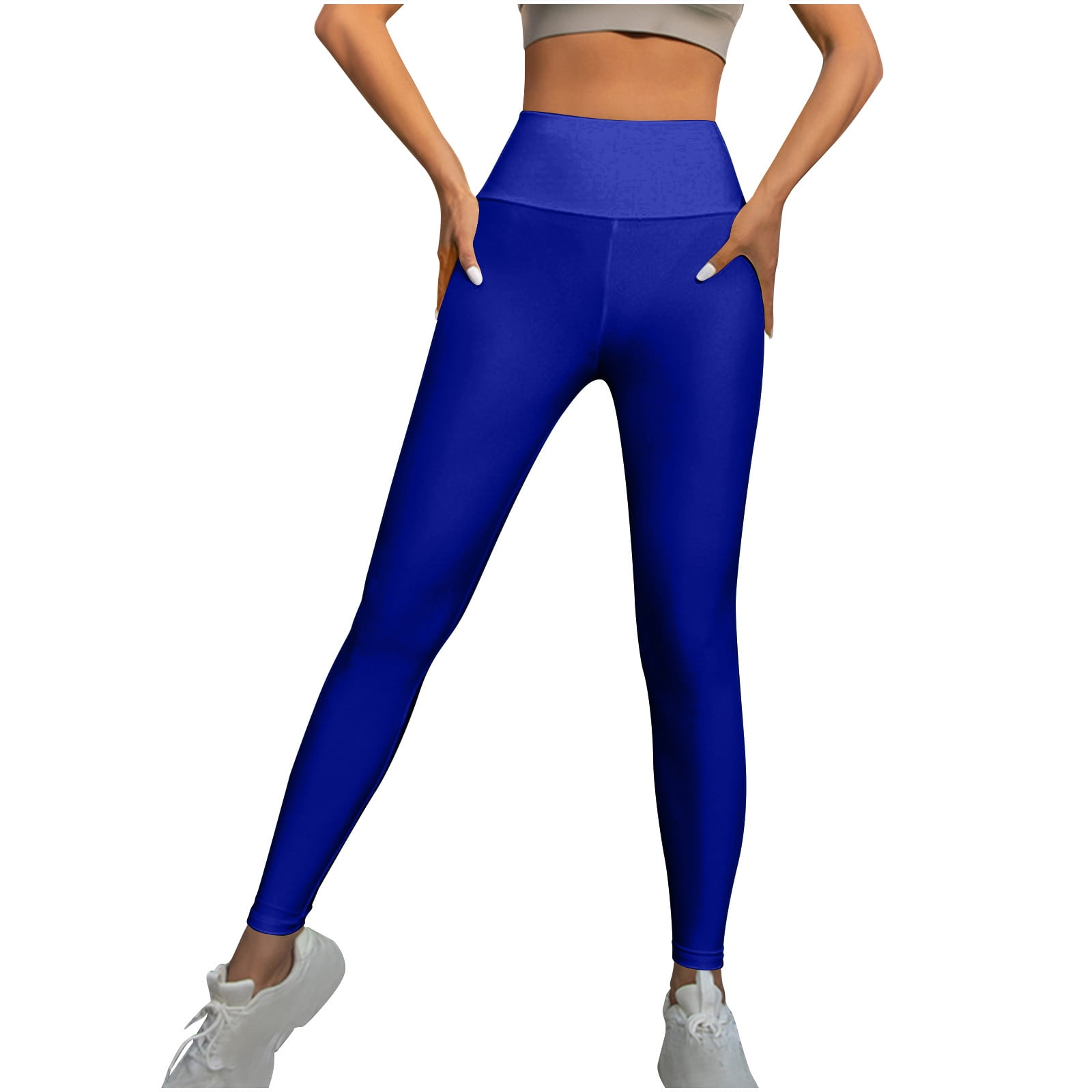 Buigttklop Pants For Women 2024 High Waisted Leggings For Women Tummy Control Workout Soft Yoga Tights Full Length