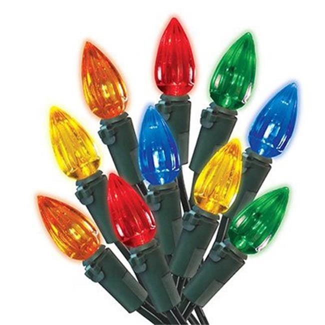 Multi-colored LED Outdoor Christmas Twinkle Light Set, 200 Bulbs