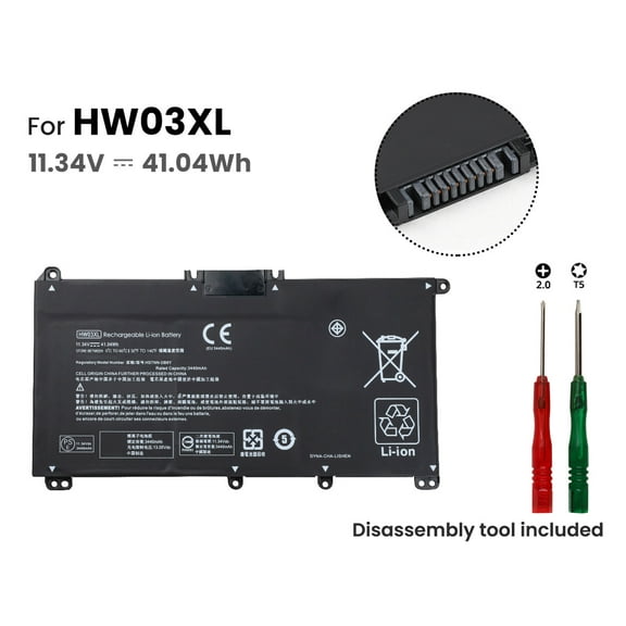 Hw03Xl Battery For Hp Pavilion 15-Eg 15-Eh 17-Cn 17-Cp L97300-005 L96887-1D1