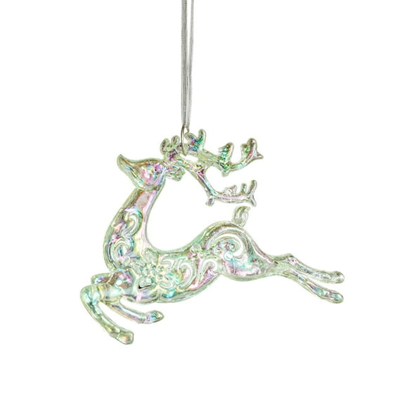 Hwkond Under $5 Christmas Ornaments Christmas Acrylic Crystal Snowflake Ornaments Christmas Tree Transparent Acrylic Pendant Christmas Winter Decoration