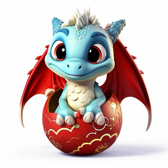 Hwkond Up to 60% Off Christmas Tree Ornaments Party Christmas Cute Incubate Flying Dragon Baby Christmas Unique Shape Christmas Tree Hanging Decoration