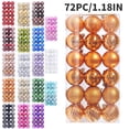 thumbnail image 1 of Hwkond 72PCS Christmas Balls Decorations Christmas Tree Ball Bauble Hanging Home Party Christmas Balls Ornaments (Bronze,1.18In), 1 of 9