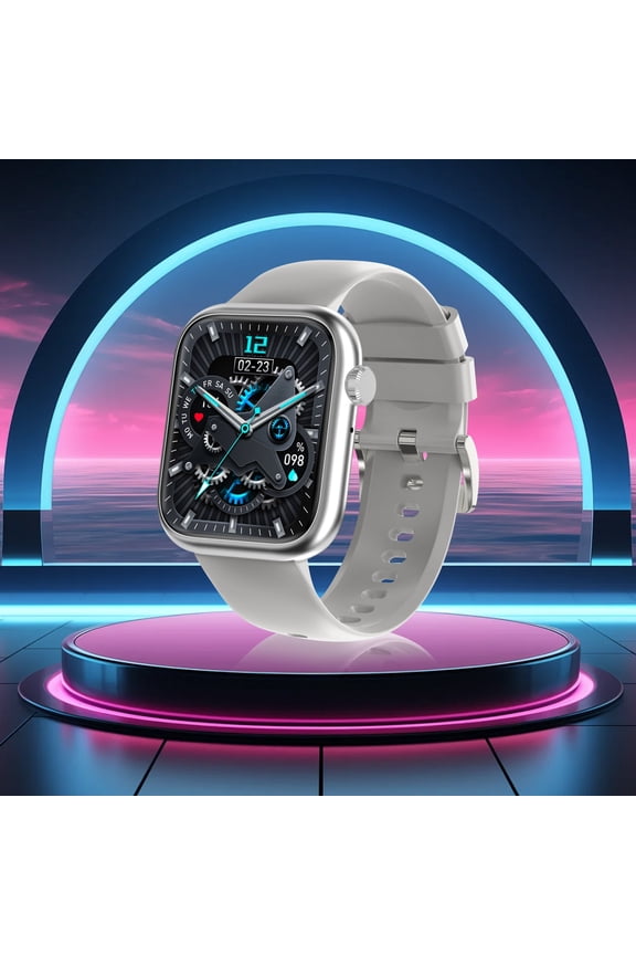 Android Smart Watch for Men, 1.83-inch High-definition Resolution Smart Call With Multiple Sports Modes Strong Battery Life And Multifunctional Smartwatch(Silver)