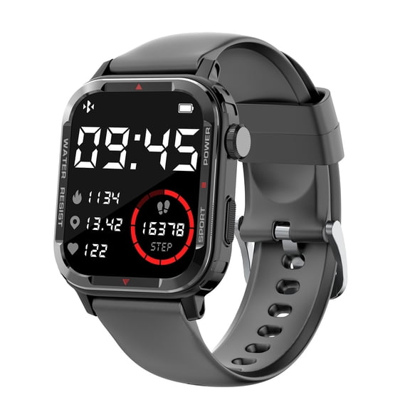 Hwkond Android Smart Watch for Women, 1.85-inch High-definition Full Screen Bluetooth Call Intelligent Reminder, Multiple Sports Modes, Smartwatch(Black)